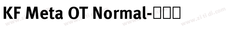 KF Meta OT Normal字体转换